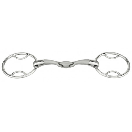 Filete 2 anillas SPRENGER Satinox con pasa doresde 3 piezas