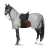 Cobertura anti-moscas para montar a caballo Horze Paso Fino con cuello desmontable y protección UV - Gris titanium
