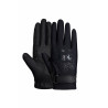 Guantes de equitación B Vertigo Laia para mujer con logotipo impreso - Negro