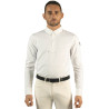Polo masculino Bankso de manga larga Flags & Cup - Blanco