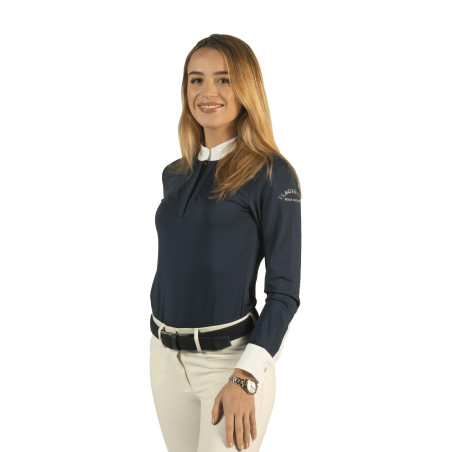 Polo Kavala femenino de manga larga Flags & Cup