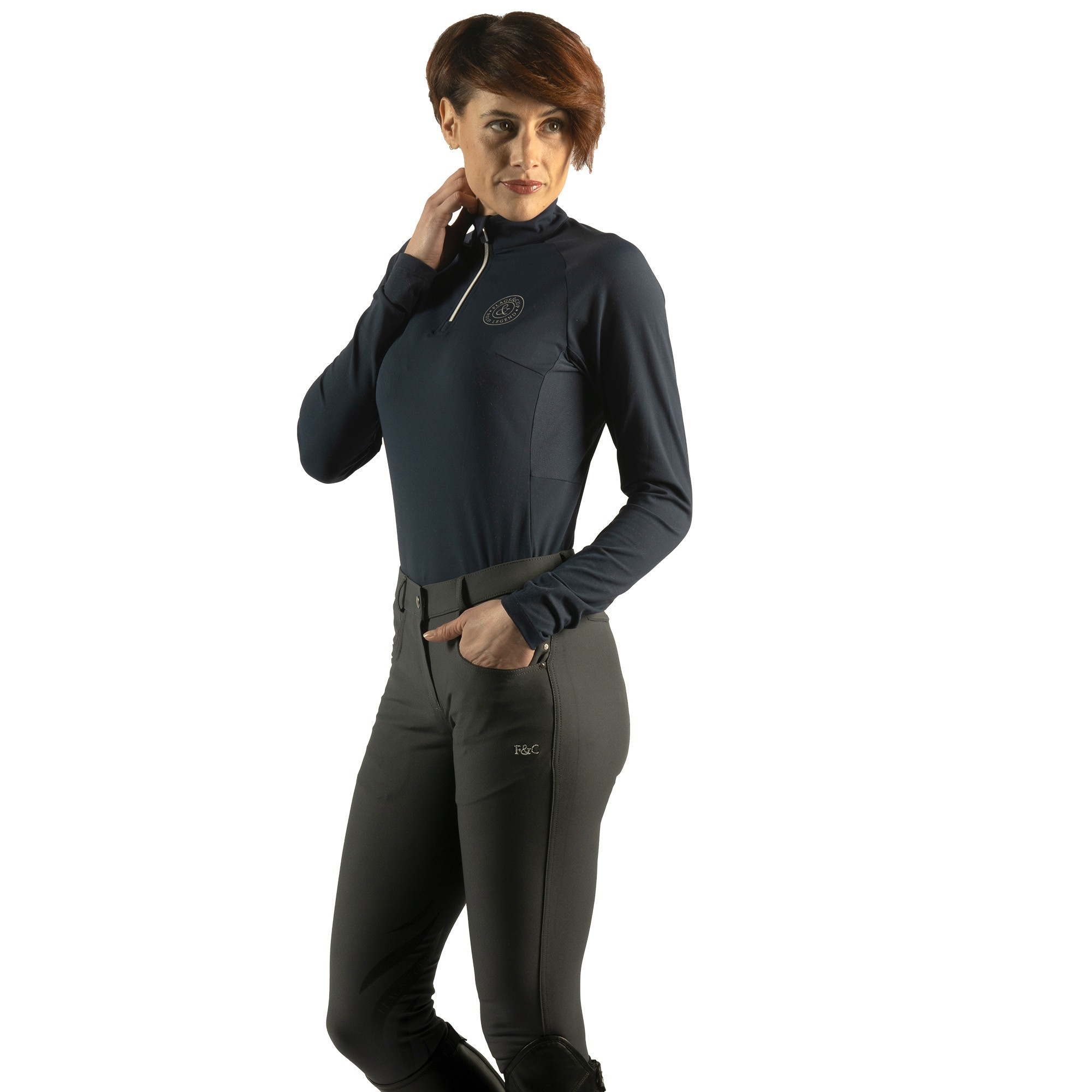 Pantalón Flags & Cup Pampelone mujer Grafito Gris