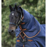 Cubrecuello Horseware 50g para manta Rambo Supreme - Azul marino / naranja