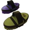 Cepillo de raíces de nylon Hippo-Tonic Softgrip flexible - Violeta / negro