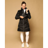 Abrigo acolchado largo GEM Tower - Negro