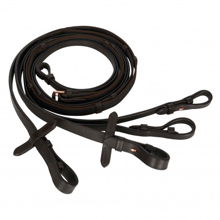 Riendas dobles Imperial Riding con agarre antideslizante