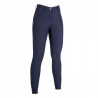 Pantalón Equine Sports Style con culera completa de silicona HKM - Azul oscuro