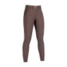 Pantalón Helene con rodilleras de silicona HKM - Marrón oscuro