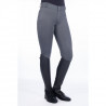 Pantalón de montar de goma Ruby con agarre completo de silicona HKM - Gris