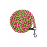 Longe Hobby Horsing HKM - Verde manzana / rosa vivo