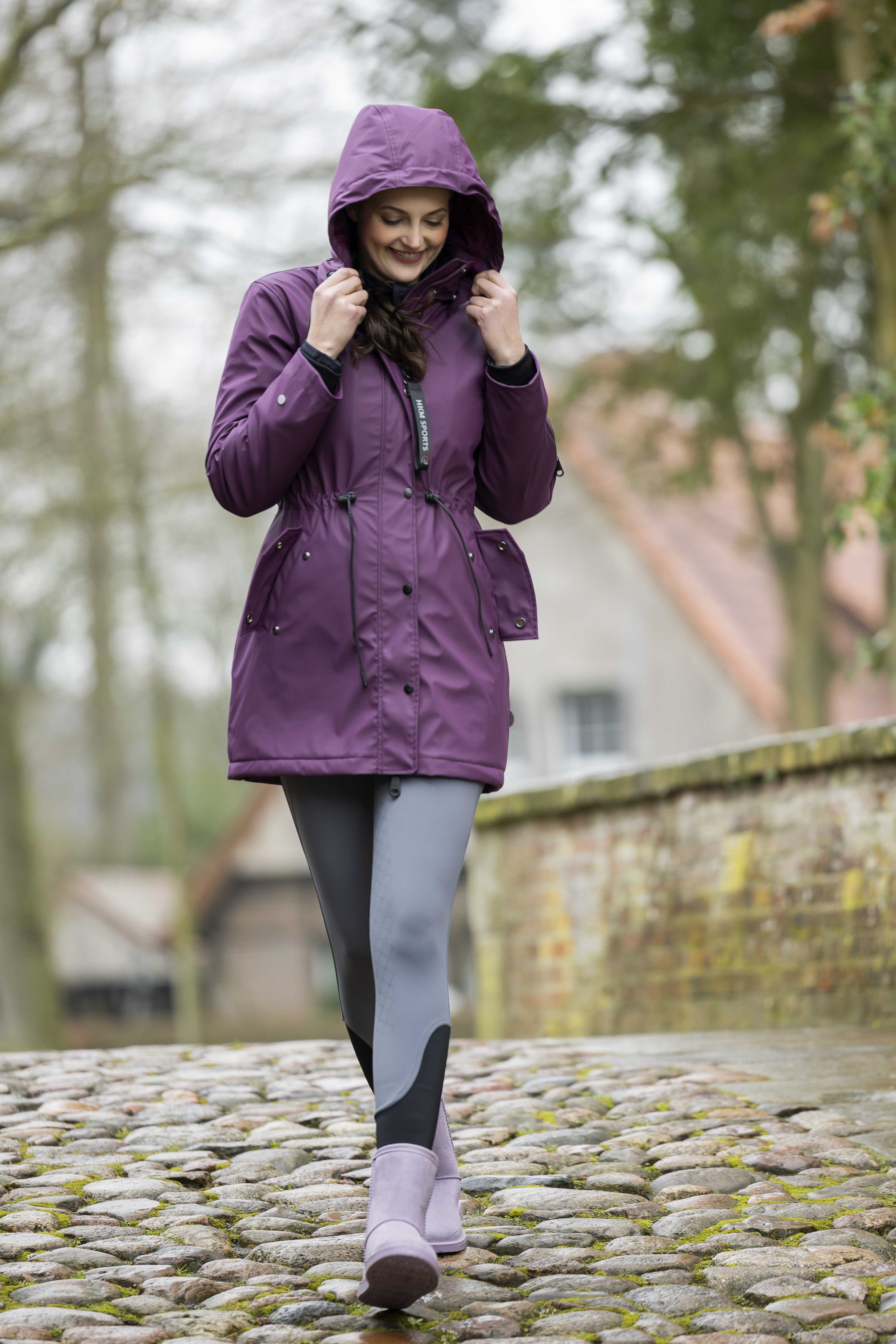 Waterdichte parka Dallas HKM Lila oscuro Violeta