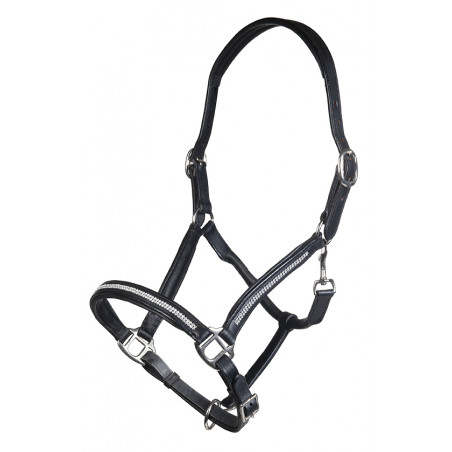 Cabezada de cuero Diamond HKM