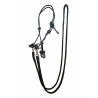 Cabezada etológica con riendas/cabestros HKM - Negro