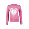 Polo de manga larga Horse Spirit HKM - Rosa