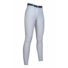 Pantalón Monaco Style con rodilleras de silicona HKM - Blanco