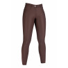 Pantalón Luna con rodilleras de silicona HKM - Marrón oscuro