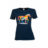Camiseta Caballo Colorido HKM - Azul oscuro