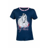 Camiseta Horse Spirit HKM - Azul oscuro