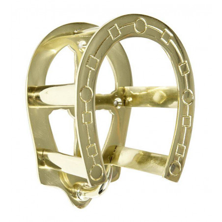 Soporte para bridas con herradura de latón HKM