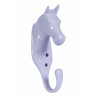 Soporte para bridas con cabeza de caballo en aluminio HKM - Lila