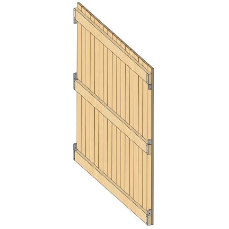 Kits de separación de madera para refugio de prado a 1 agua La Gee