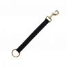 Correa de Sujeción de Nailon con Mosquetón y Anilla Kentucky - Negro