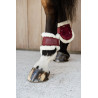 Protectores para menudillo caballos jóvenes Velvet borreguillo vegano Kentucky - Burdeos
