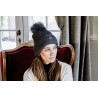 Gorro con pompón Kentucky - Gris