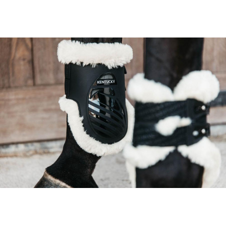 Protector de menudillo elástico con borreguillo vegano Kentucky