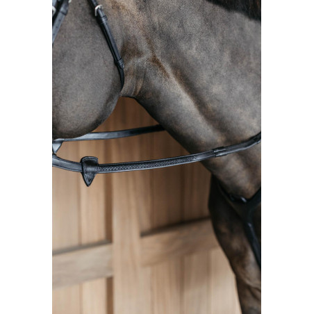 Riendas de goma 1/2 con 7 topes y acabado trenzado Dy'on