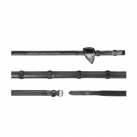 Riendas de goma 1/2 con 7 topes Colección US de Dy'on