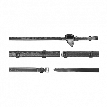 Riendas Hunter 5/8 con 7 limitadores (sin stopper) Colección US by Dy'on