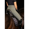 Pantalón de equitación Euro-star Indigo de cintura alta FullGrip - Gris ruleta