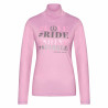Jersey de cuello alto Imperial Riding Hashtag - Floración rosa