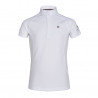 Camisa de concurso Kingsland Classic de manga corta Junior Niñas - Blanco