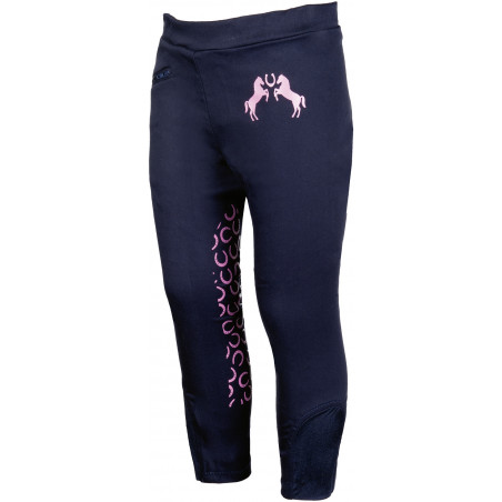 Legging HKM Pink Pony con rodilleras de silicona