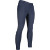 Pantalón de hombre HKM Sportive con asiento completo de silicona - Azul oscuro