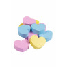 Golosinas de madera HKM Hearts - Amarillo / rosa / azul aqua