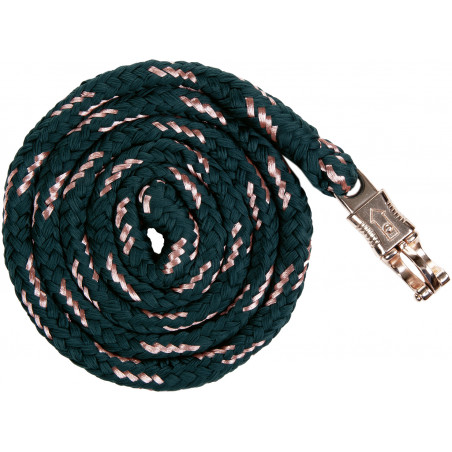 Longe HKM Rosegold con mosquetón antipánico