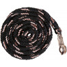 Longe HKM Rosegold con mosquetón antipánico - Negro / oro rosa