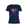 Camiseta infantil HKM I love horse riding - Azul oscuro