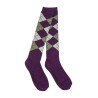 Calcetines Dublin Argyle - Violeta / gris ceniza