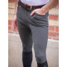 Pantalón de equitación para hombre Jump'In Super X - Gris