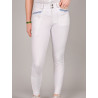 Pantalón de equitación junior para niña Luna Jump'In - Blanco