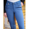Pantalón de equitación junior unisex Sacha Jump'In - Azul oficial