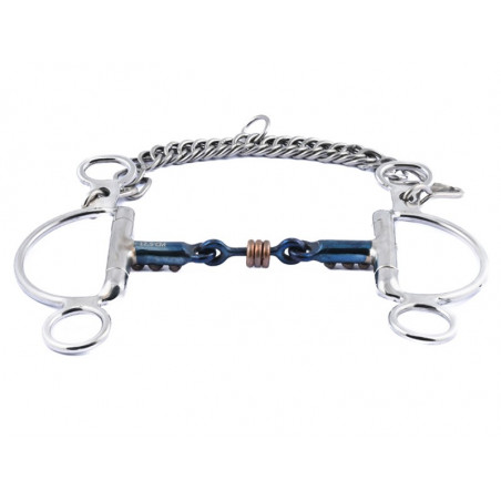 Mors Felipe Jump'In acero azul con anillas de cobre