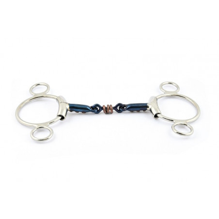 Muserola Jump'In Blue Steel Pessoa doble rotura con incrustación de cobre