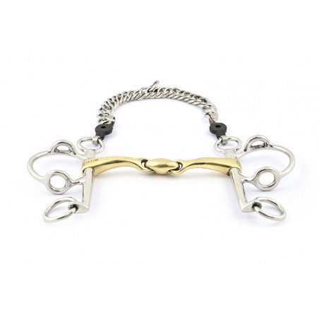 Mordaza Pelham Jump'In elevadora de doble rotura