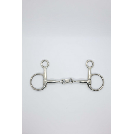 Mors Baucher doble rotura enlace plano 11mm Harcour