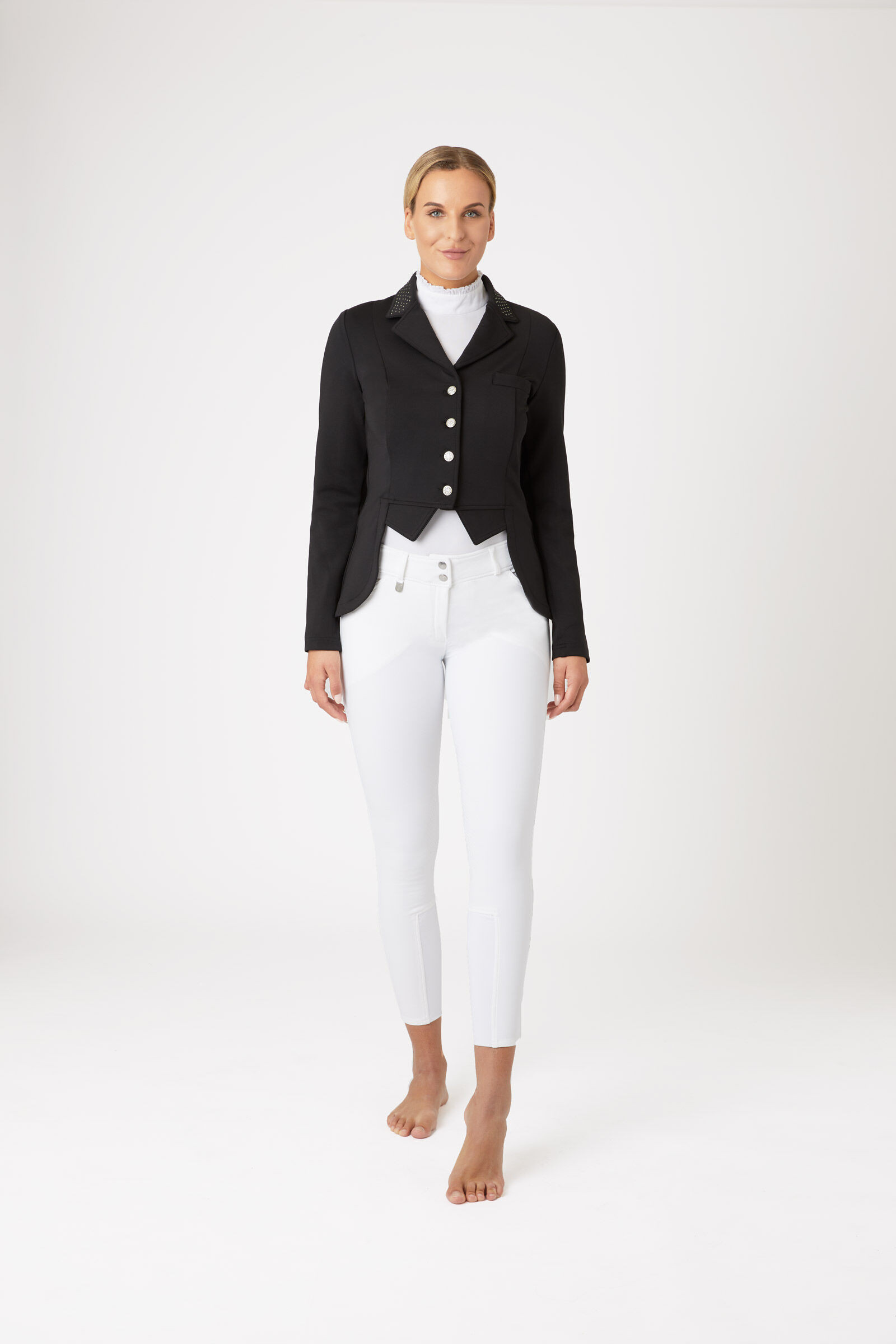 Chaqueta de concurso para mujer Horze Carla Negro Chaqueta de concurso para mujer Horze Carla Negro